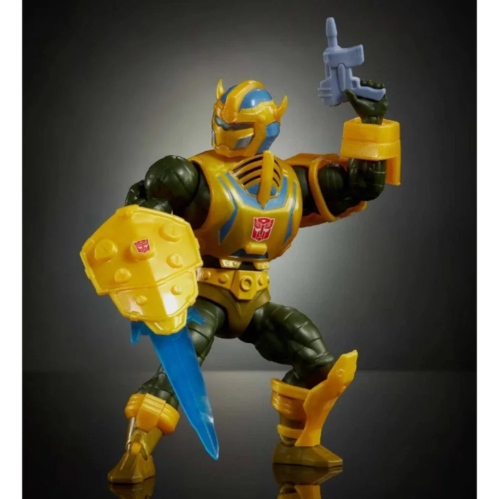 Transformers Masters of Universe Origins Bumblebee Armor Man At Arms Action NWT